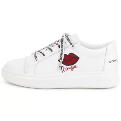 SONIA RYKIEL Baskets à Lacets En Cuir -Petit Monde Soldes A19001 10P 006