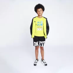 DKNY T-shirt à Manches Courtes 5 DKNY T-shirt à Manches Courtes -Petit Monde Soldes D25E39 549 101