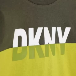 DKNY T-shirt à Découpe Et Logo -Petit Monde Soldes D25E69 610 003