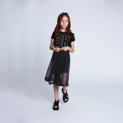 DKNY Robe De Cérémonie Ceinturée 7 DKNY Robe De Cérémonie Ceinturée -Petit Monde Soldes D32867 09B 101