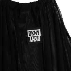 DKNY Robe 2 En 1 Coton Et Résille -Petit Monde Soldes D32872 09B 005