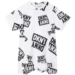 DKNY Robe T-shirt Imprimée En Coton