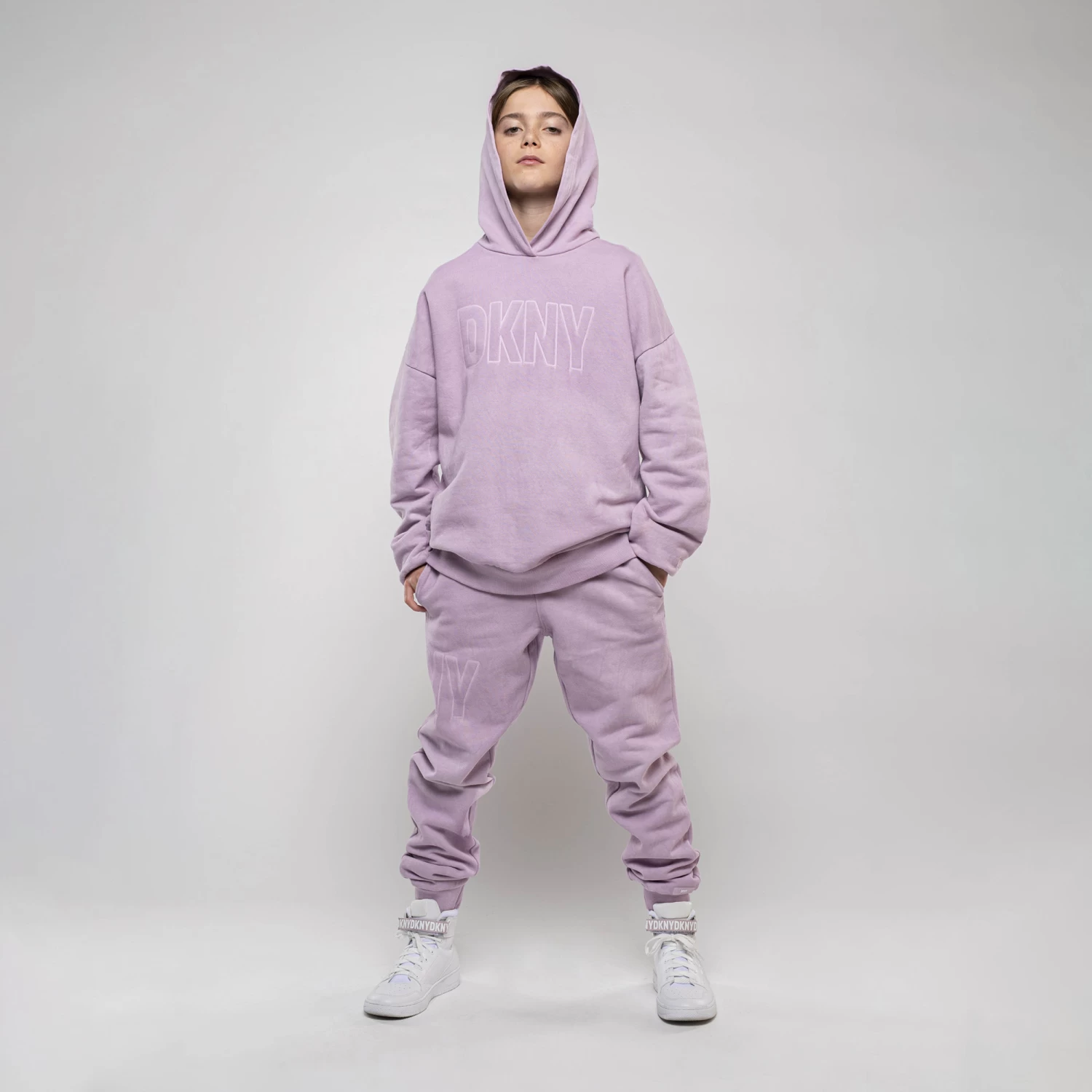 DKNY Sweat-shirt Molletonné Coton 4 DKNY Sweat-shirt Molletonné Coton – Image 4