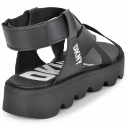 DKNY Sandales Couvrantes à Scratch -Petit Monde Soldes D39102 09B 003