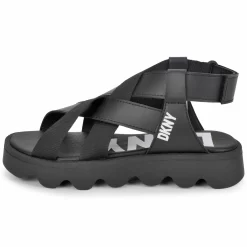 DKNY Sandales Couvrantes à Scratch -Petit Monde Soldes D39102 09B 006