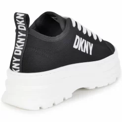 DKNY Baskets En Toile à Lacets -Petit Monde Soldes D39107 09B 003