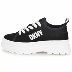 DKNY Baskets En Toile à Lacets -Petit Monde Soldes D39107 09B 006