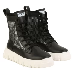 DKNY Bottines En Cuir à Lacets