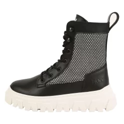 DKNY Bottines En Cuir à Lacets -Petit Monde Soldes D39115 09B 006