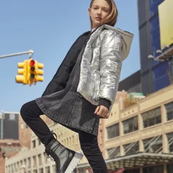 DKNY Bottines En Cuir à Lacets -Petit Monde Soldes D39115 09B 101