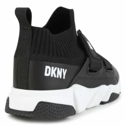 DKNY Baskets Chaussettes à Scratch -Petit Monde Soldes D59000 09B 003
