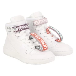 DKNY Baskets En Cuir à Lacets