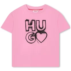 HUGO T-shirt Avec Imprimé Coeur