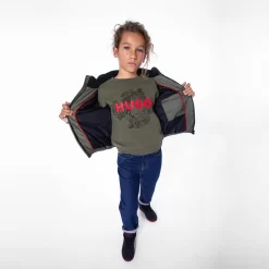 HUGO Jean Droit Coton Majoritaire -Petit Monde Soldes G24134 Z09 101