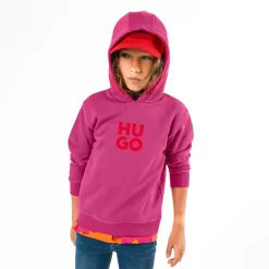 HUGO Sweat-shirt Imprimé à Capuche -Petit Monde Soldes G25118 496 105