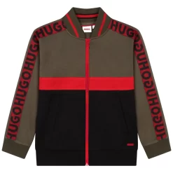 HUGO Sweat-shirt Zippé Tricolore