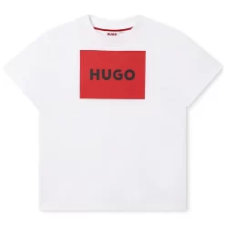 HUGO T-shirt Imprimé Logo Encadré