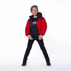 HUGO Doudoune Déperlante à Capuche -Petit Monde Soldes G26111 990 105