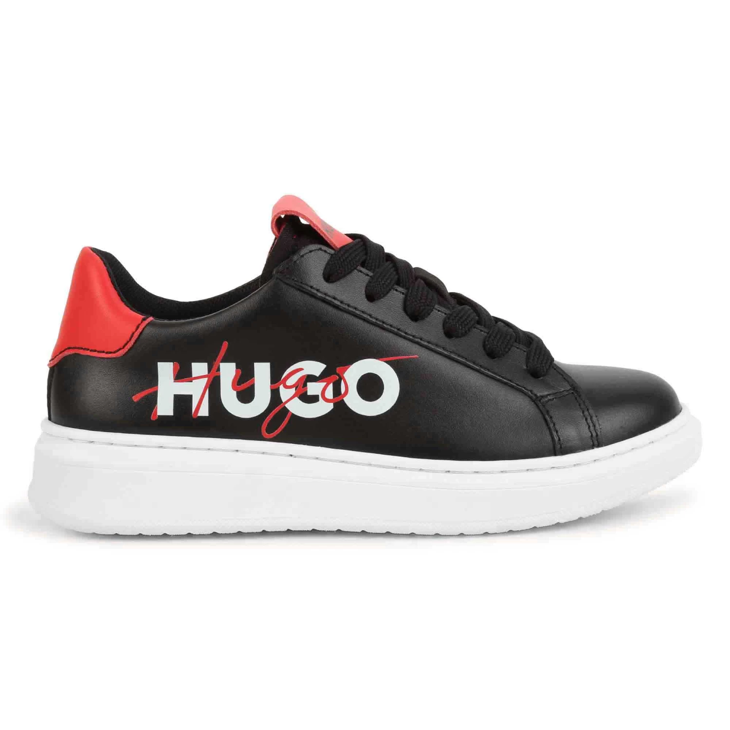 HUGO Baskets Lacées En Cuir 2 HUGO Baskets Lacées En Cuir – Image 2