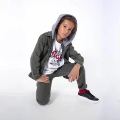 HUGO Baskets Lacées En Cuir 14 HUGO Baskets Lacées En Cuir -Petit Monde Soldes G29008 09B 101