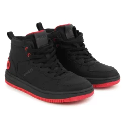 HUGO Baskets Montantes Lacées Toile