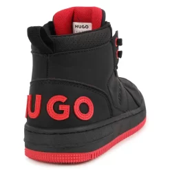 HUGO Baskets Montantes Lacées Toile -Petit Monde Soldes G29011 09B 003