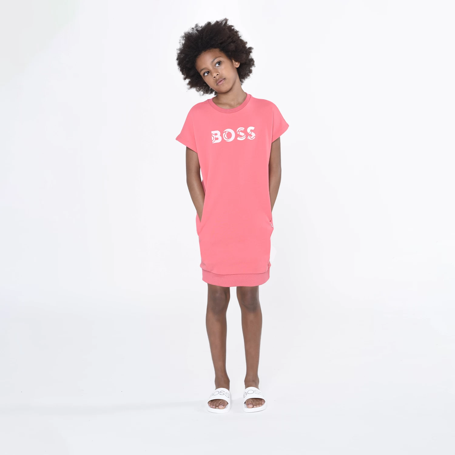 BOSS Robe Sweat-shirt En Coton 4 BOSS Robe Sweat-shirt En Coton – Image 4