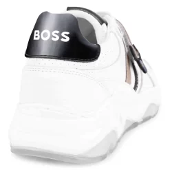 BOSS Baskets à Scratch En Cuir -Petit Monde Soldes J19086 10P 003