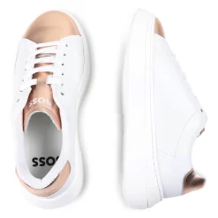 BOSS Baskets Lacées En Cuir -Petit Monde Soldes J19087 10P 007