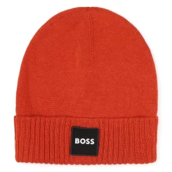 BOSS Bonnet En Tricot à Revers