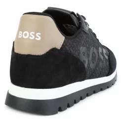 BOSS Baskets à Lacets Avec Cuir -Petit Monde Soldes J29360 09B 003