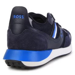 BOSS Baskets à Lacets Avec Ruban -Petit Monde Soldes J29362 849 003