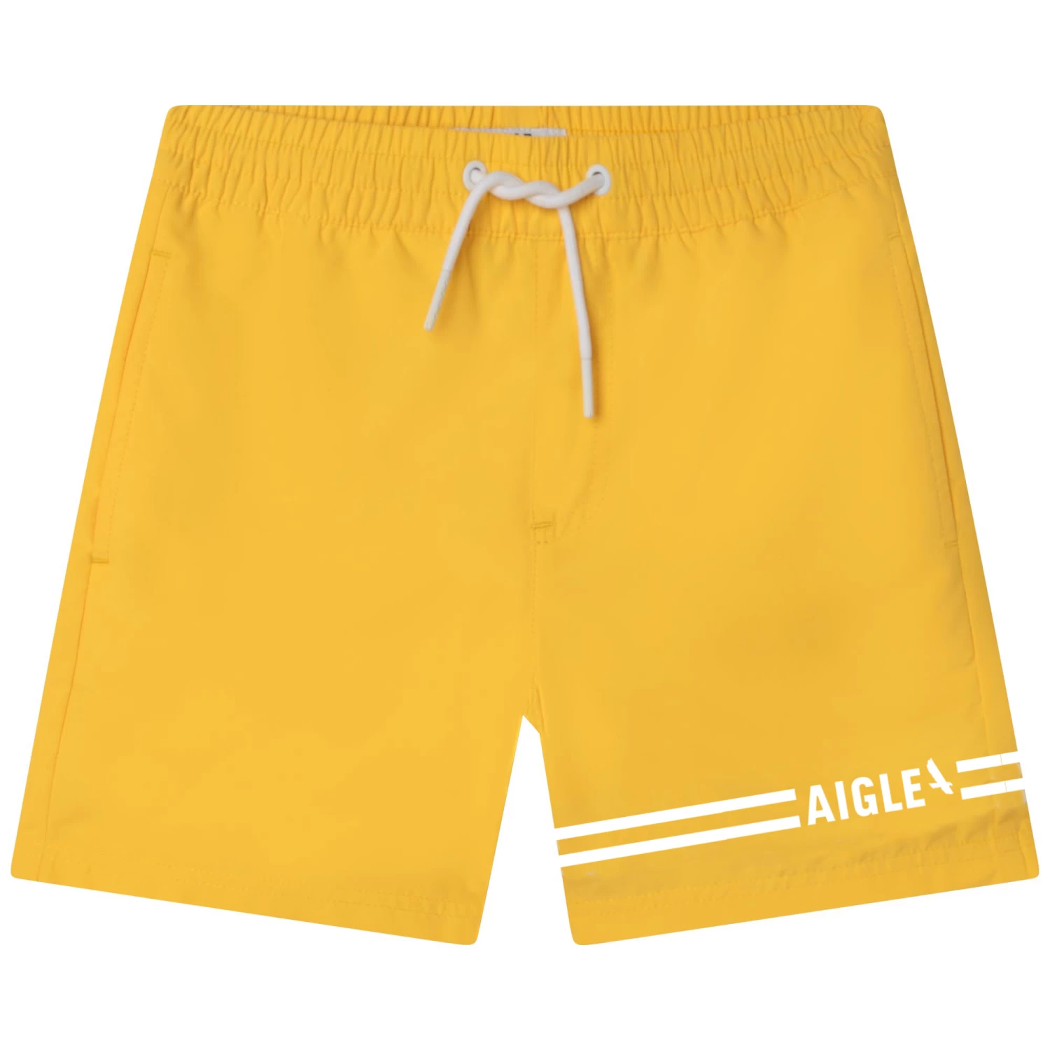AIGLE Short De Bain Rayures Et Logo 1 AIGLE Short De Bain Rayures Et Logo