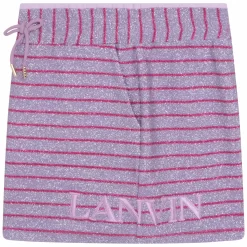 LANVIN Jupe Molletonnée à Rayures -Petit Monde Soldes N13022 933 003