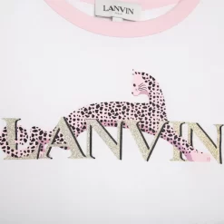 LANVIN T-shirt Manches Courtes Coton -Petit Monde Soldes N15081 10P 003