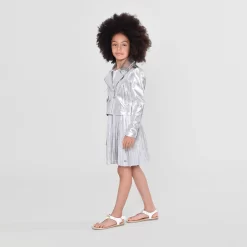 MICHAEL KORS Robe Midi Plissée à Médaille -Petit Monde Soldes R12144 016 101