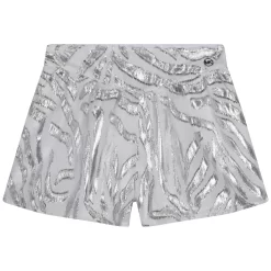 MICHAEL KORS Short Zébré Avec Effiloché