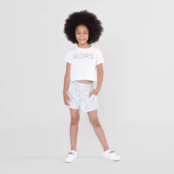 MICHAEL KORS Short Zébré Avec Effiloché -Petit Monde Soldes R14149 M31 101