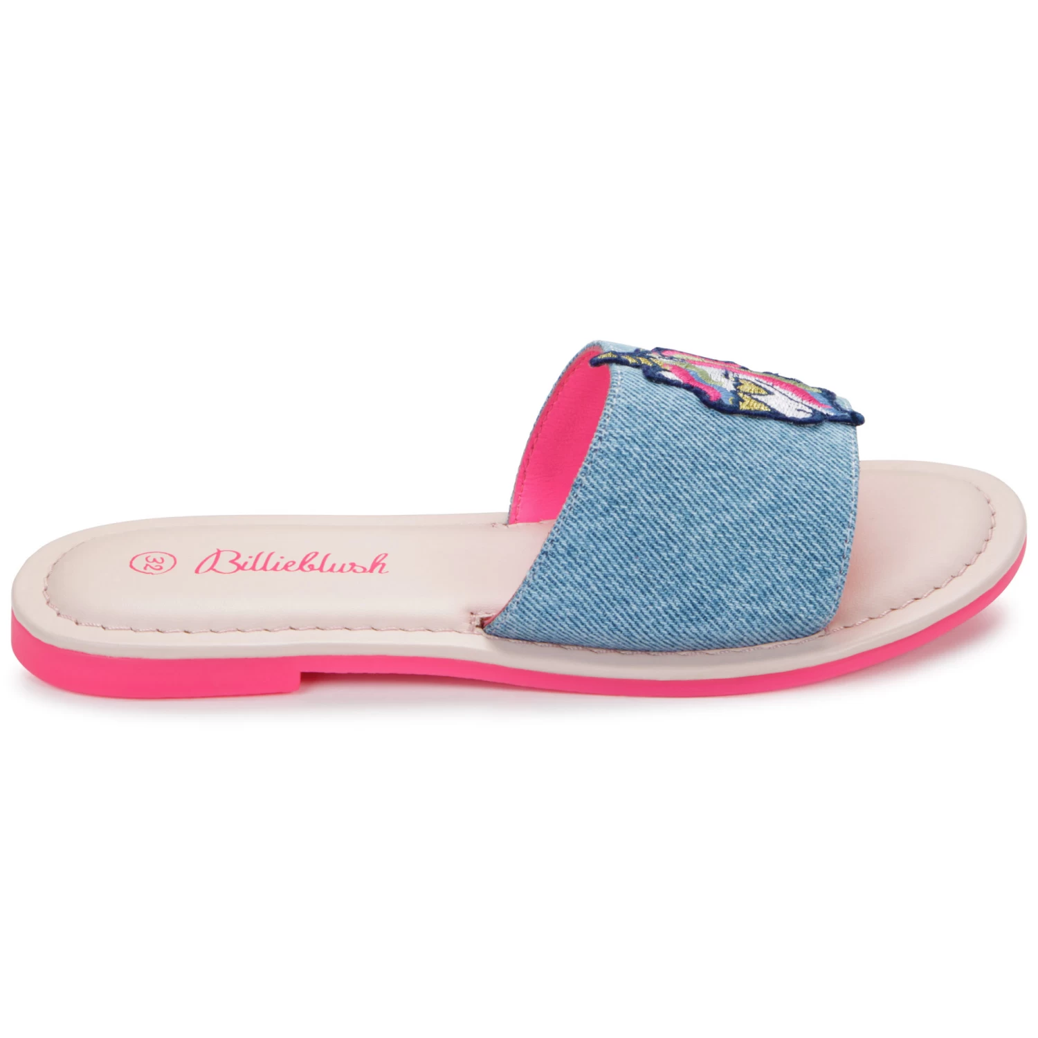 BILLIEBLUSH Mules Avec Licorne Brodée 2 BILLIEBLUSH Mules Avec Licorne Brodée – Image 2