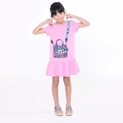 MARC JACOBS Robe à Manches Courtes Coton -Petit Monde Soldes W12430 44G 101