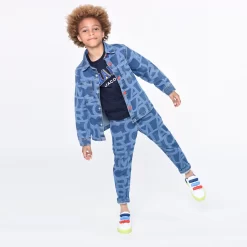 MARC JACOBS Veste En Denim Imprimé -Petit Monde Soldes W26129 Z10 101