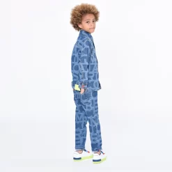 MARC JACOBS Veste En Denim Imprimé -Petit Monde Soldes W26129 Z10 102