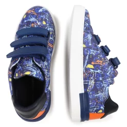 MARC JACOBS Baskets En Cuir à Scratchs -Petit Monde Soldes W29065 85T 007