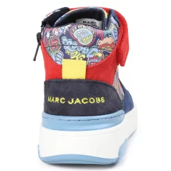 MARC JACOBS Baskets Cuir Scratch Et Lacets -Petit Monde Soldes W29066 85T 003