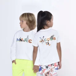 MARC JACOBS T-shirt Avec Logo -Petit Monde Soldes W55014 10P 101