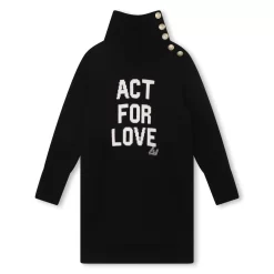 ZADIG & VOLTAIRE Robe à Col Roulé Boutonné