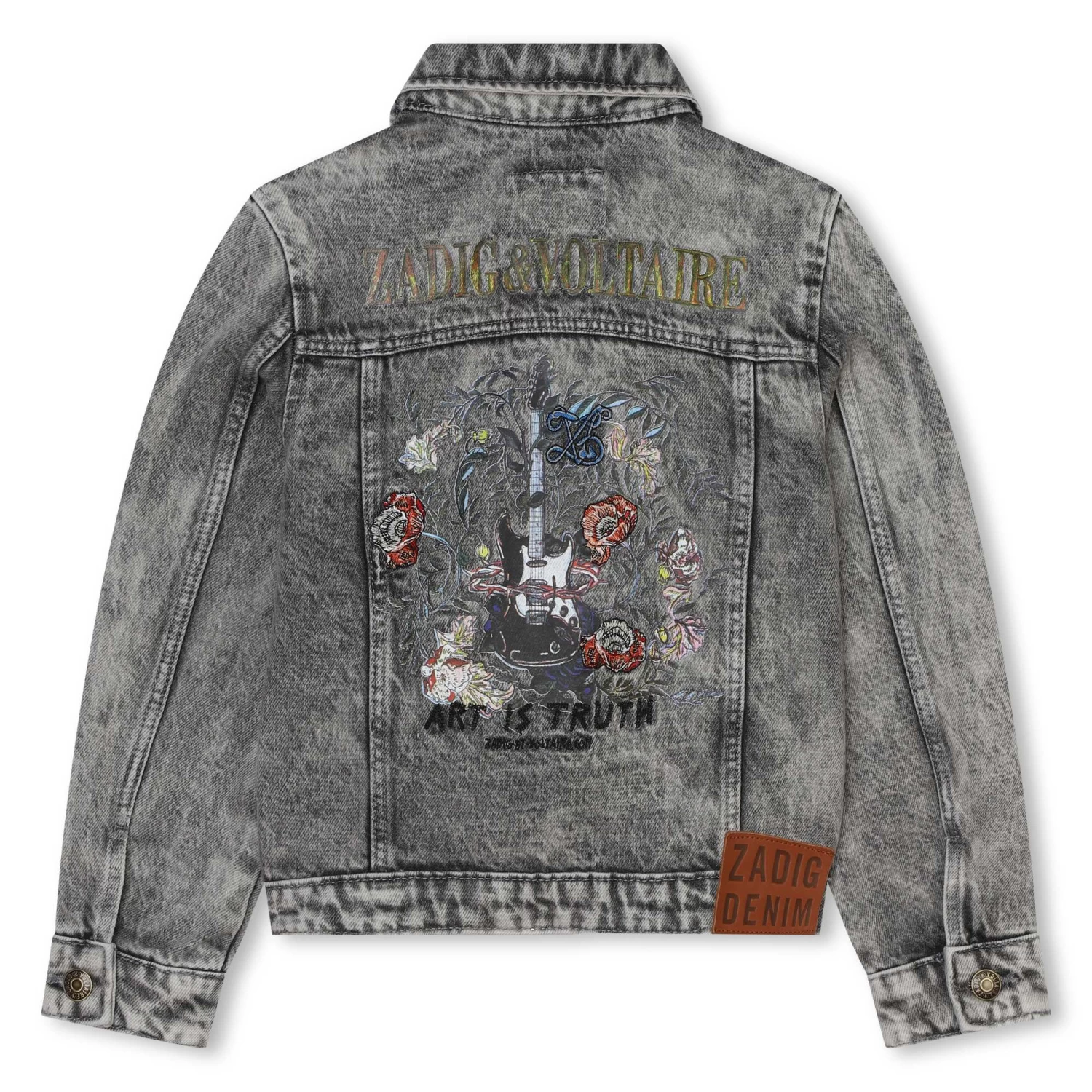 ZADIG & VOLTAIRE Veste En Jean Dos Brodé 2 ZADIG & VOLTAIRE Veste En Jean Dos Brodé – Image 2