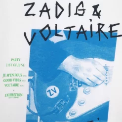 ZADIG & VOLTAIRE T-shirt Avec Imprimé -Petit Monde Soldes X25361 10P 003