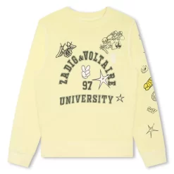 ZADIG & VOLTAIRE Sweat-shirt Molletonné Coton
