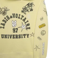 ZADIG & VOLTAIRE Sweat-shirt Molletonné Coton -Petit Monde Soldes X25370 532 003